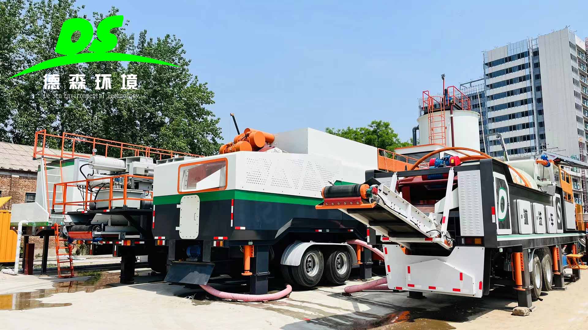 模塊化高效出擊！德森泥漿分級篩分車破局之道