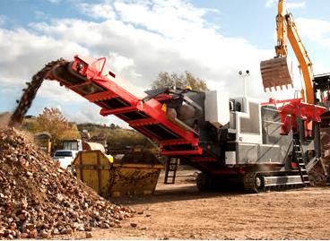 固廢處理移動(dòng)破碎站